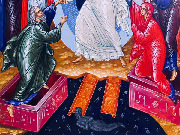 Сошествие во ад, писаная икона